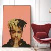 Pop Singer Rapper Canvas Painting Art Poster and Printed Canvas Wall Art Decoration Living Room Art 2 - XXXTentacion Store