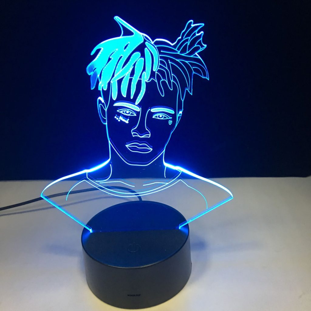 The Raper Figure 3D illusion Lamp Decoration Night Lights Jahseh Dwayne Ricardo Onfroy souvenir Gifts For - XXXTentacion Store