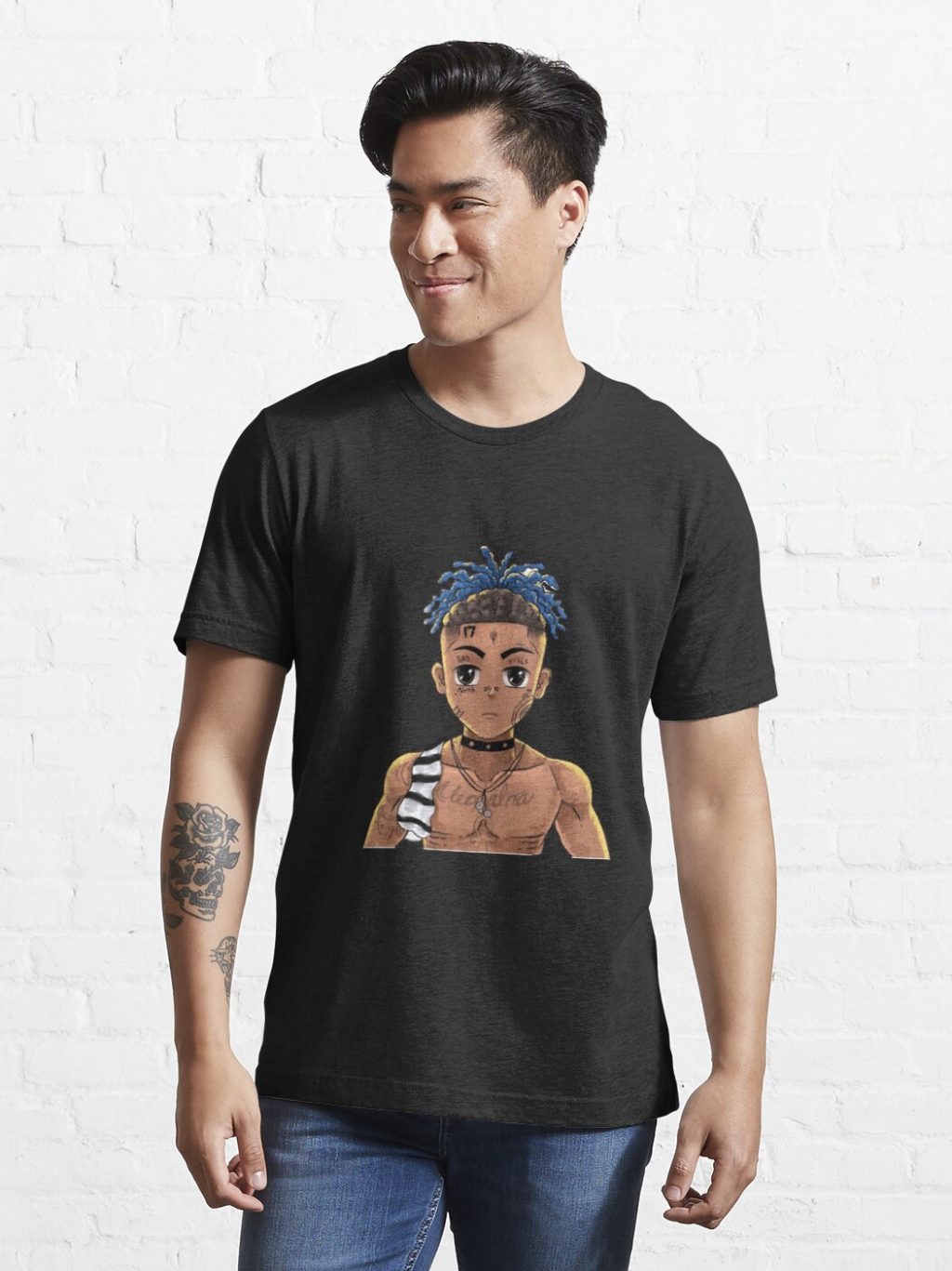 Copie de XXXTentation draw cartoon RIP legend Rap T-shirt Official Haikyuu Merch