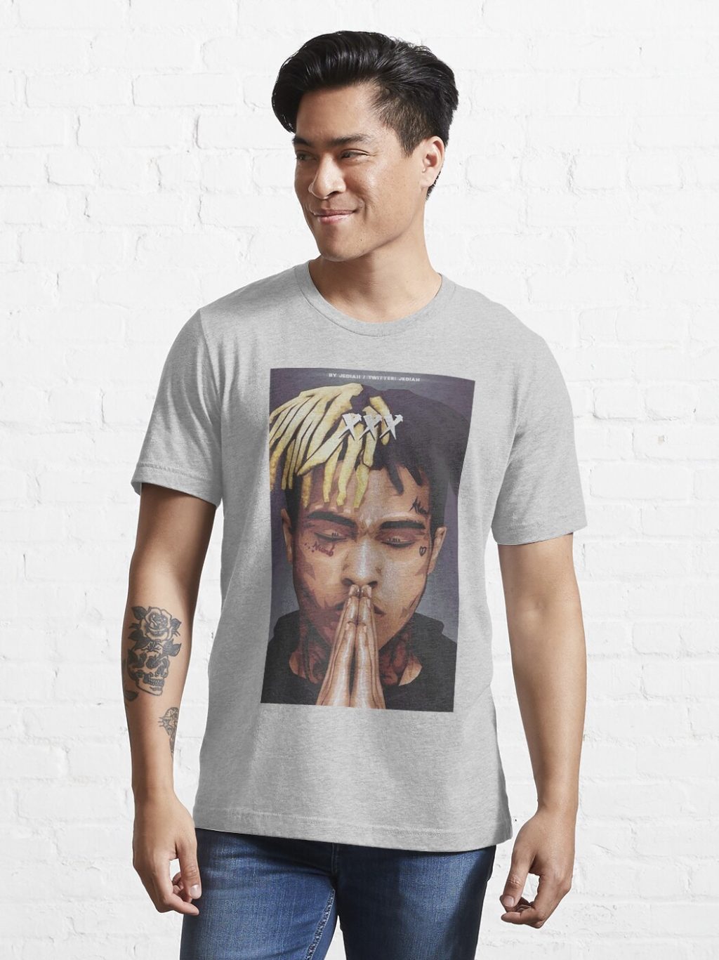 ssrcoslim fit t shirtmensheather greyfronttall three quarter2000x2000 2 - XXXTentacion Store