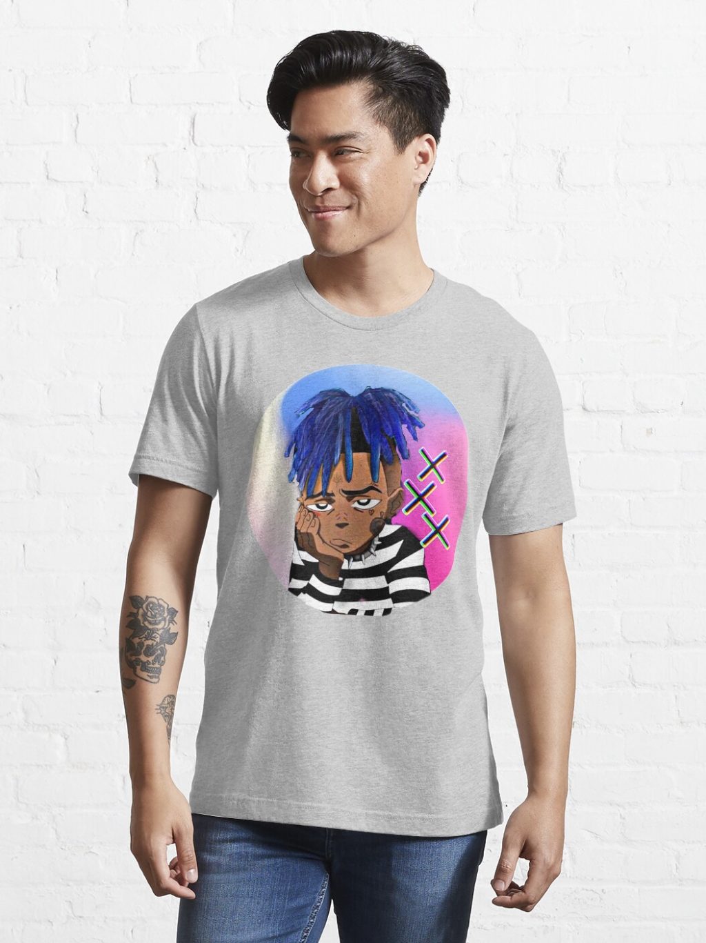 ssrcoslim fit t shirtmensheather greyfronttall three quarter2000x2000 39 - XXXTentacion Store