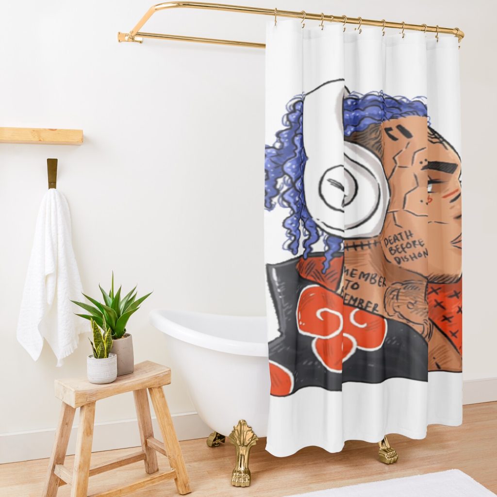 XXXTENTATION DRAW MANGA VERSION RAP RIP Shower curtain Official Haikyuu Merch