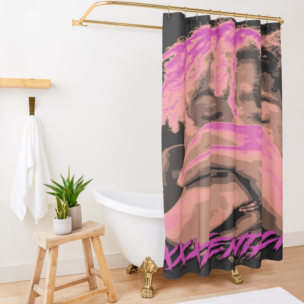 Purple XXX Shower curtain Official Haikyuu Merch